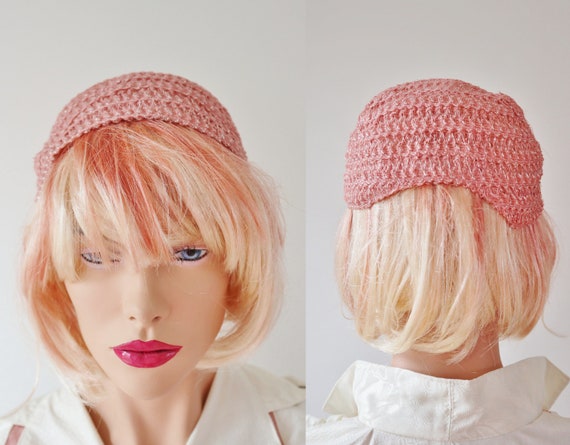 Pink Silver Hat // One Size Headpiece - image 8