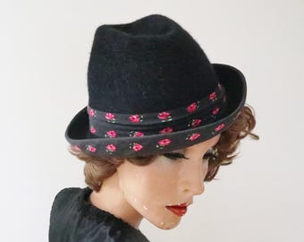 Selene Made in Austria Winter Hat with Decorative Jewel Accent Selene Italy Hat - Etsy main image 2