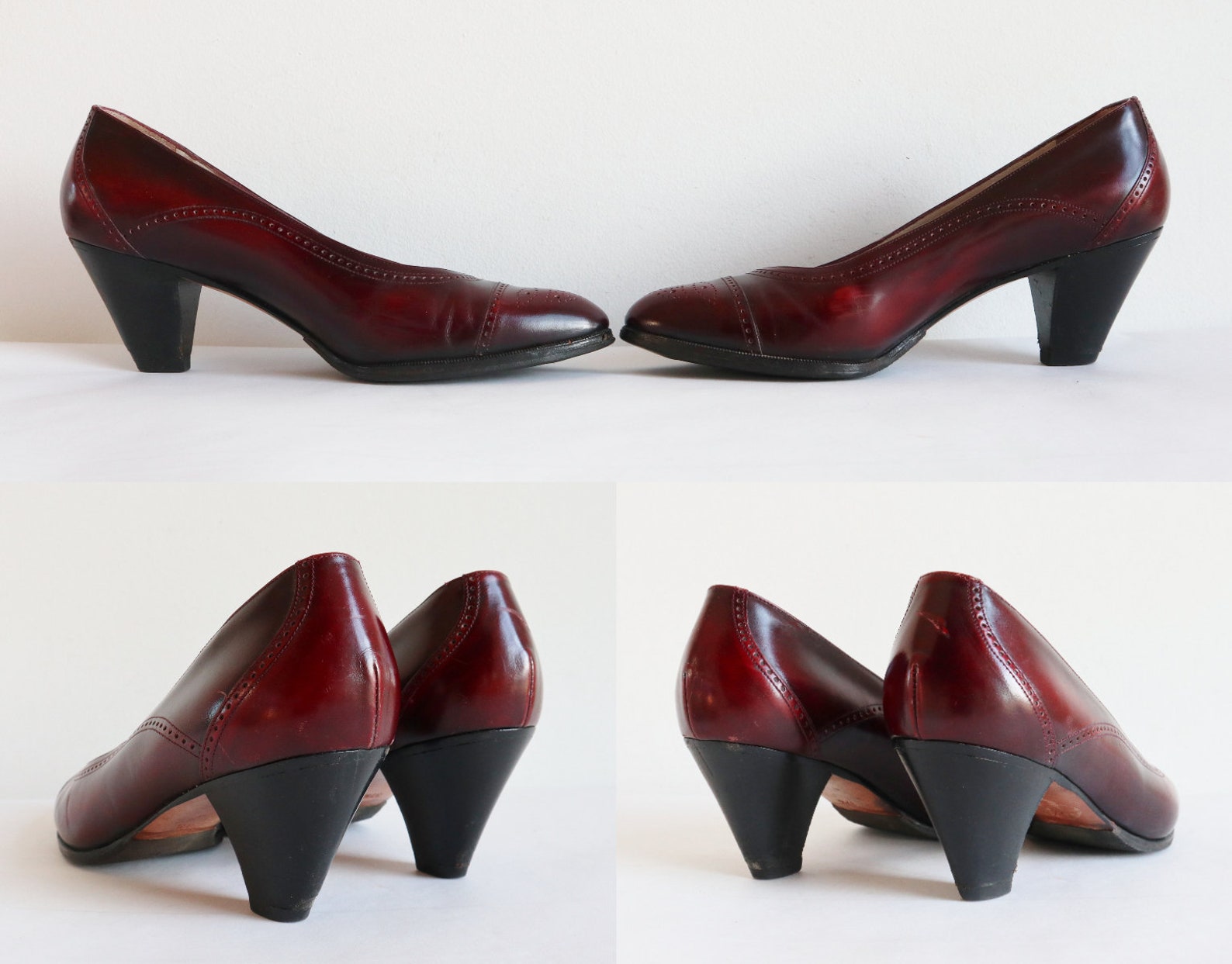 pumps burgundy