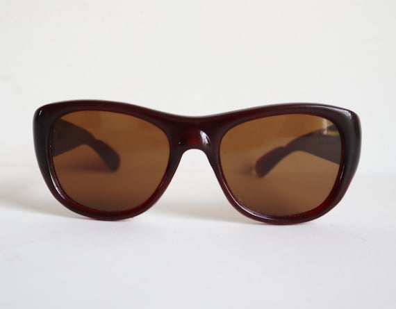 Authentic 50s Vintage Sunglasses // Italocremona // Brown