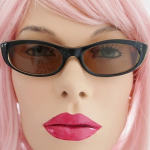 Cool 50s Sunglasses // Black/Transparent // Womens Sunglasses