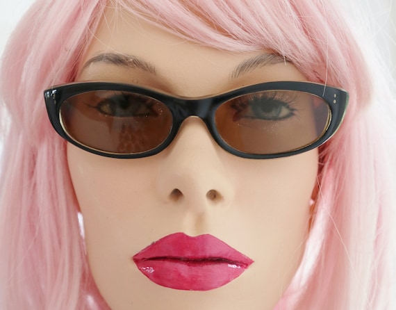 Cool 50s Sunglasses // Black/Transparent // Womens