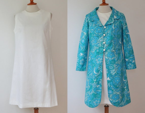 Gorgeous 60s DEADSTOCK 2 Piece Set // White Cotto… - image 1