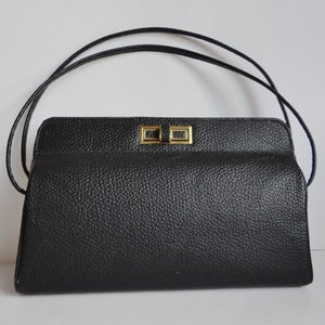 Black 40s/50s Vintage Handbag image 4