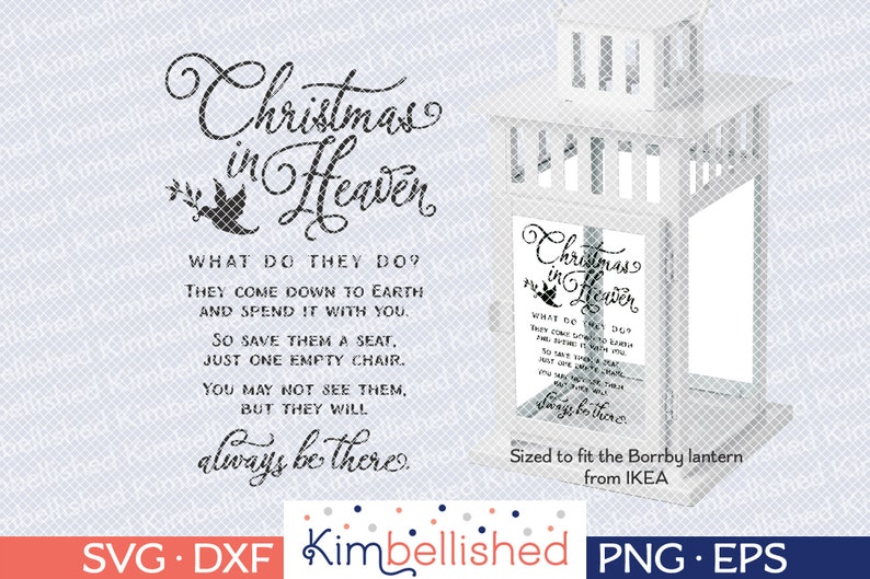 Download Christmas in Heaven Lantern SVG Digital Cut Files | Etsy