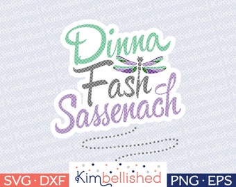 Dinna Fash Outlander SVG DXF Digital Cut Files | Etsy