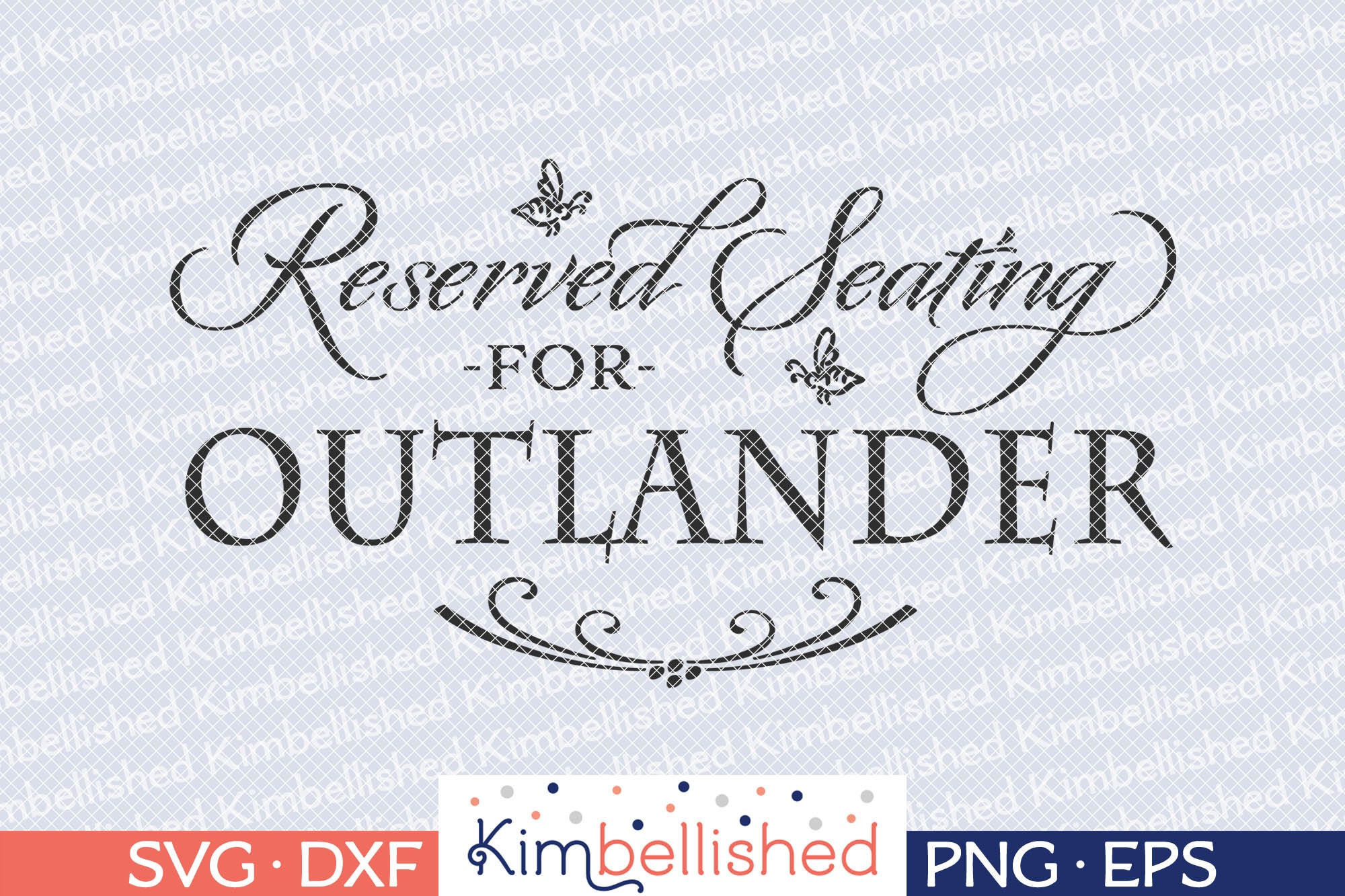 Reserved Seating for Outlander SVG DXF Digital Cut Files - Etsy