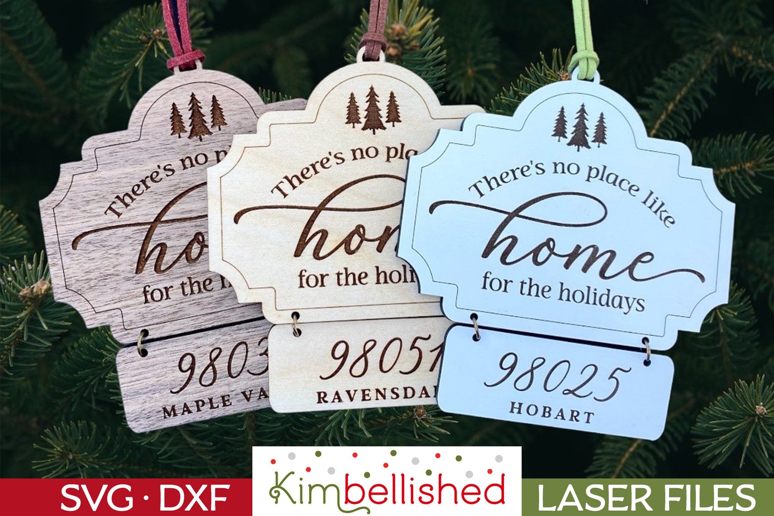 There's No Place Like Home for the Holidays - Christmas Ornament - SVG ...