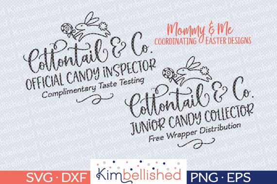 Cottontail Co Mommy And Me Coordinating Easter Svg Dxf Etsy