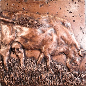 Koperen decoratieve metalen tegel van 6 x 6 inch