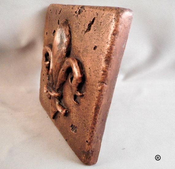 Western Bronze 4/"x4/" Decorative Metal Wall Tile by Metal Tile Arts Manu Cowboy