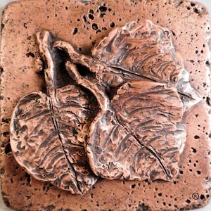 Copper 4"x4" Leaf #3 (Falling Leaves Collection)