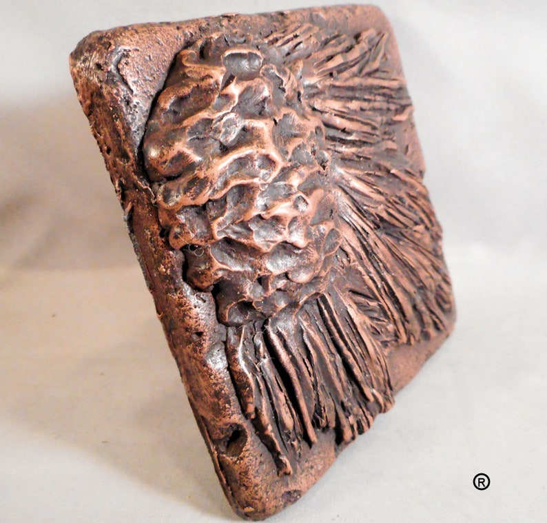 Copper 4x4 Pine Cone Wall Tile by Metal Tile Arts Etsy