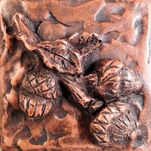 Copper Acorns Decorative Dot