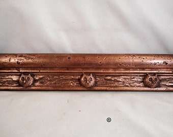 Antiqued Copper Owl Chair Rails