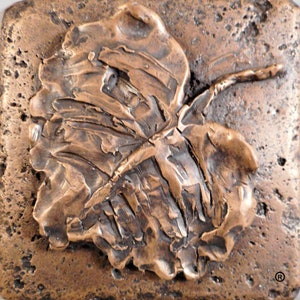 Bronze 4"x4" Leaf #2 (Falling Leaves Collection)