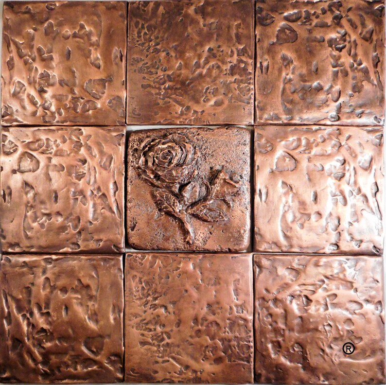 Tuscany Copper 4x4 Wall Tiles Etsy