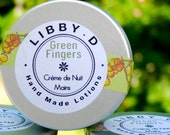 Green Fingers : soothing night cream for hands, hand cream for gardeners and crafters