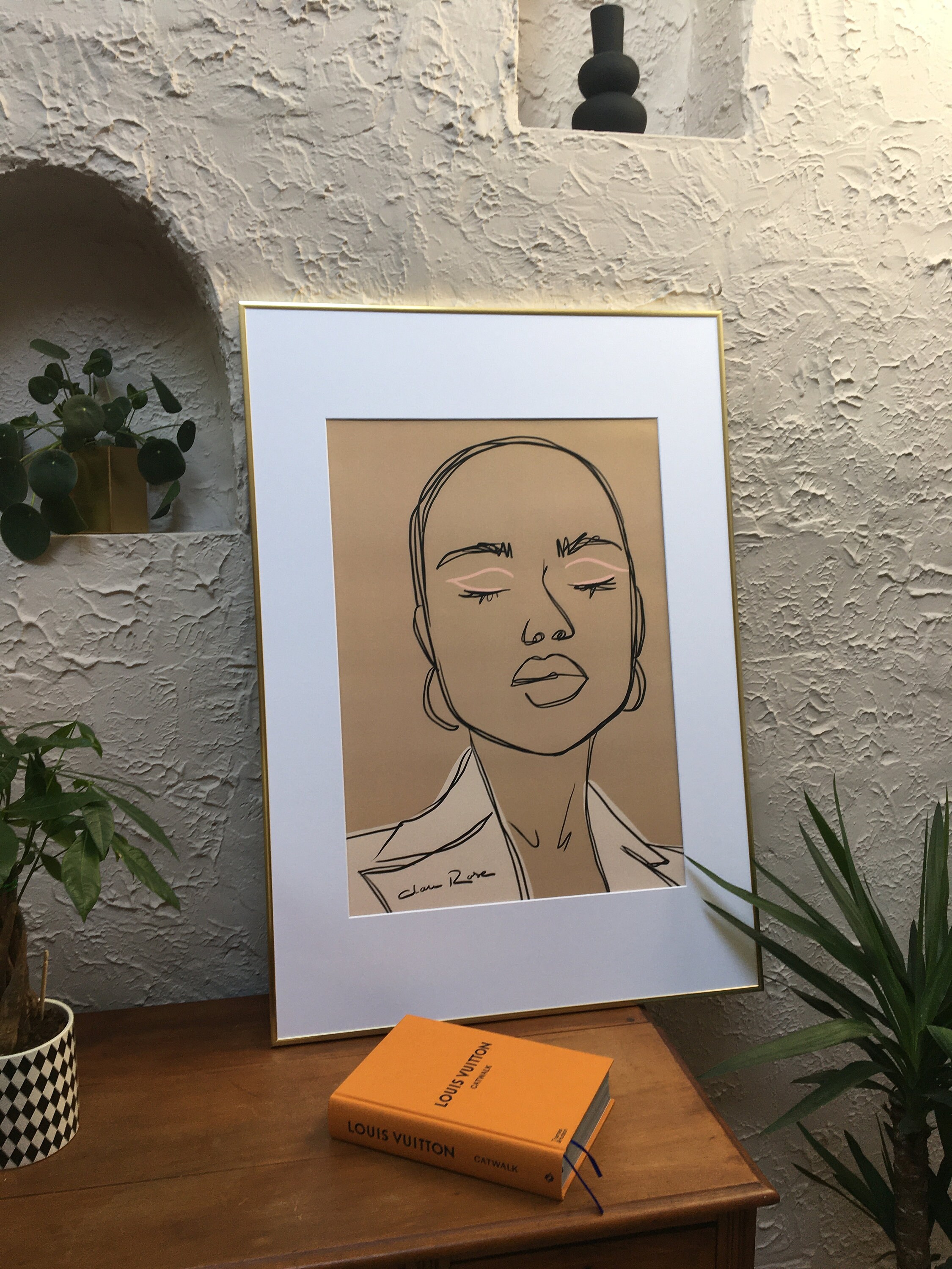 Affiche 50x70cm, Illustration Portrait Minimaliste