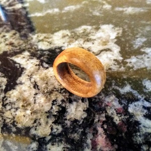 Maple Wood Promise Ring Handmade Non-Toxic Finish
