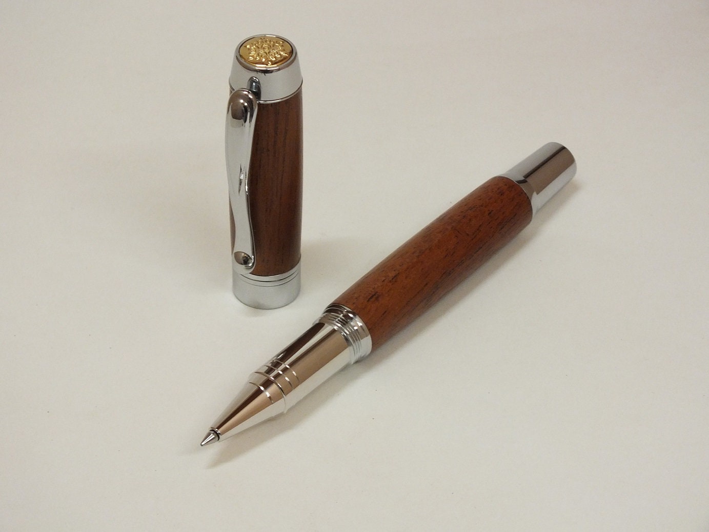 Lawyer Deluxe Fountain or Rollerball Pen in Mahogany Etsy UK