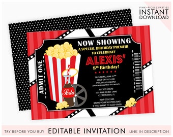 Ticket movie items Movie ticket | Etsy