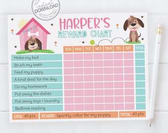 Dog Chore Chart Etsy