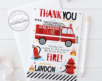 Fireman Thank You - Etsy