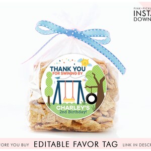 Playground Favor Tags, Park Favor Tags, Birthday Favor Tags, Favor Labels, Favor Stickers, Favor Tags, Thank You Tag, Birthday Sticker | 257