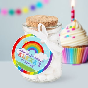 Rainbow Favor Tags, Instant Download, Printable Favor Tag, Rainbow Birthday, Rainbow Tags, Rainbow Gift Tags, Rainbow Printable | 413