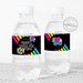 Editable 80s Party Water Bottle Wraps, 80s Theme Party Water Bottle ...