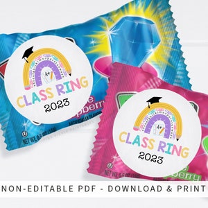 Printable Class Ring Sticker Kindergarten Class Ring Sticker - Etsy