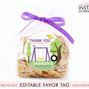 Playground Favor Tags, Park Favor Tags, Birthday Favor Tags, Favor Labels, Favor Stickers, Favor Tags, Thank You Tag, Birthday Sticker | 257