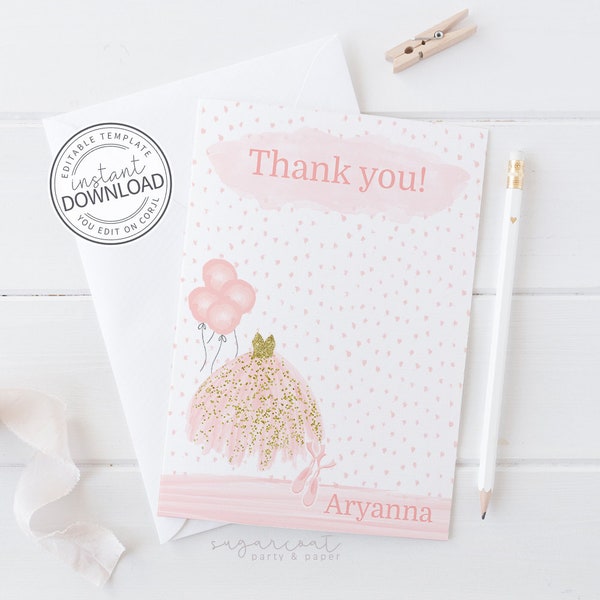 Ballerina Thank You - Etsy