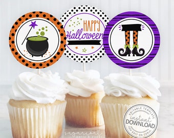 Hexen-Kuchenaufsatz Set – 45 Teile – Cupcake-Topper & Deko Für Geburtstag, Halloween, Prinzessinnen-Party