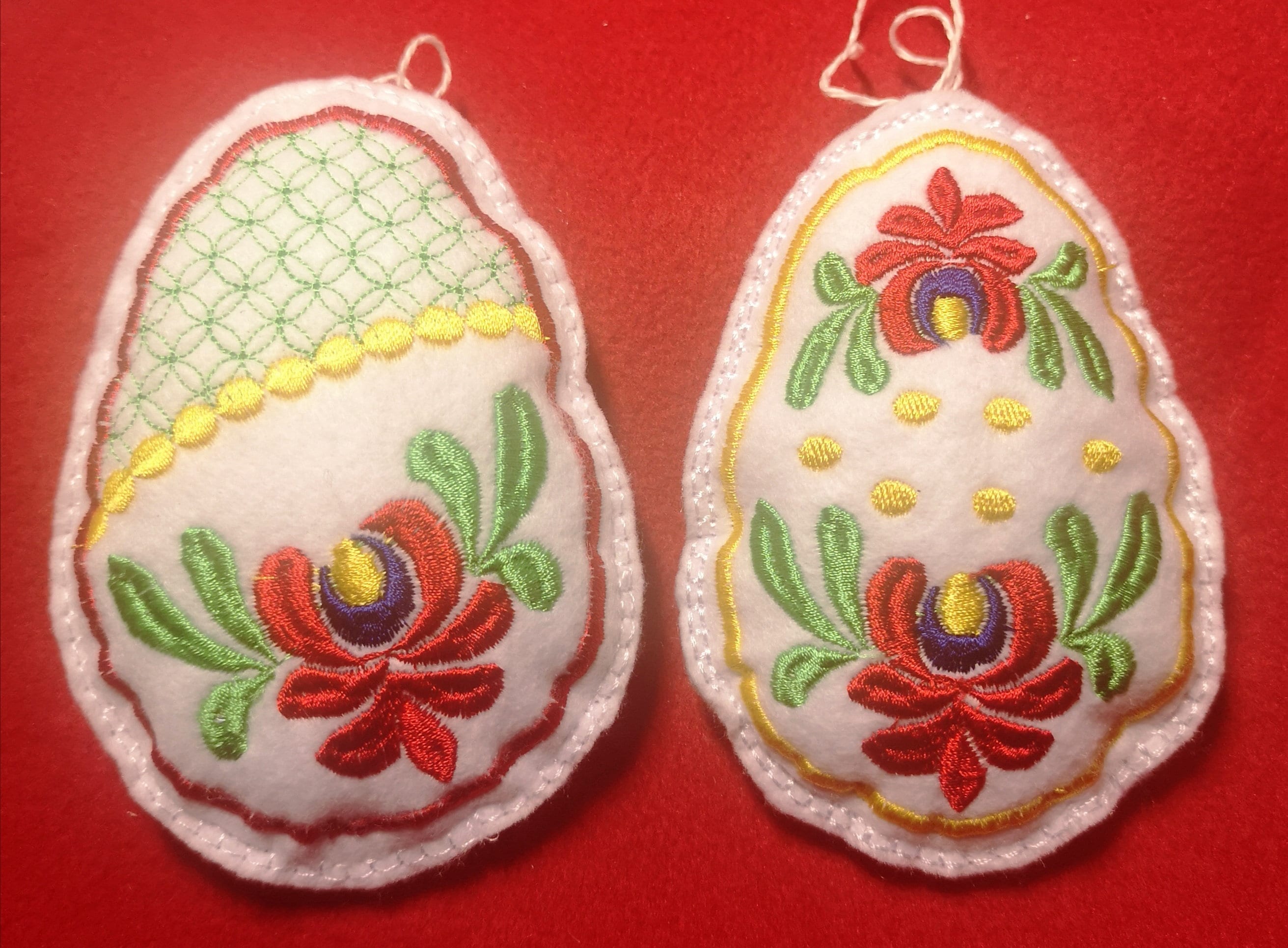 Machine Embroidery Design Folk Set Easter Egg, Christmas, Flower - Etsy