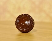 Antique Genuine PHILCO Tube Radio Knob Bakelite 1930s 1 4 quot D Shaft Opening (Used) qty 1 Rosette Vintage Art Deco