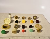 Choose 1 Genuine Tube Radio TV Amp HI-FI Knob 1940s-1960s (Used) Vintage Art Deco Mid Century Antique Lot defg