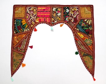 Handmade Window Door Valance Interior Decor Ethnic Gypsy Hippy Hippie Toran Pelmet Topper Drapery Top Hanging Tent Bohemian Art L903