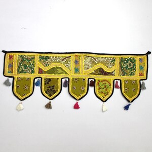 Ręcznie robiony lambrekin okienny i drzwiowy, wystrój domu, dekoracyjny haftowany patchwork, Toran, lambrekin, draperia, wiszący namiot, dekoracja sztuki E969