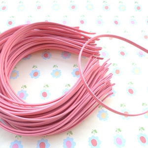 SALE--20 pcs Watermelon Red Cloth Covered Headband 5mm Wide