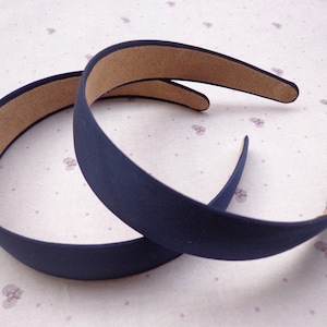 SALE--2 pcs Scuro Blu Satin Fasce-- 30mm Wide