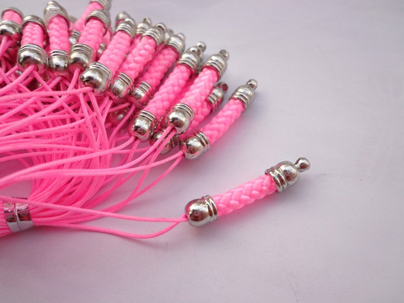50-Pack Braided Nylon Lanyard Straps – Multicolor Cell Phone Dangle Lariat