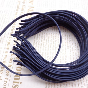 SALE--20 pcs Dark Blue Cloth Covered Headband 5mm Wide
