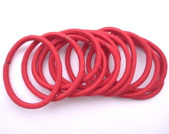 Set Accessori Capelli Rossi: 50 Elastici In Tessuto + 30 Forcine In Metallo - Fasce Per Code Di Cavallo, Elastici Forti Per Ragazze E Donne