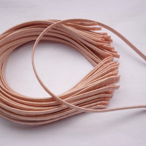 SALE--20 pcs Korea Pink  Satin Covered Headband 5mm Wide