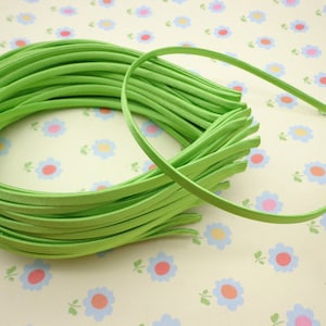SALE--20 pcs Grass Green Cloth Covered Headband 5mm Wide