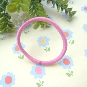 Good quality-- 50 pcs pink  hair elastics, ponytail elastics,ponytail holders,pigtail holders