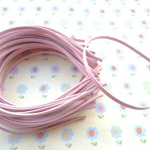SALE--20 pcs Korea Pink Cloth Covered Headband 5mm Wide