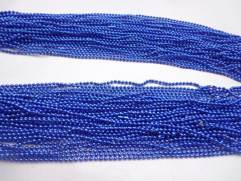 2.0 mm Royal Blue Ball Chain Necklaces Dog tag chain SALE--20 pcs 27inch 2.0 mm Royal Blue Ball Chain Necklaces Dog tag chain SALE--20 pcs 27inch